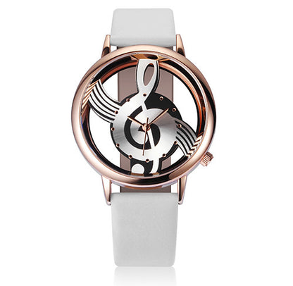 Unique Woman Quartz Analog Musical Note wristwatch