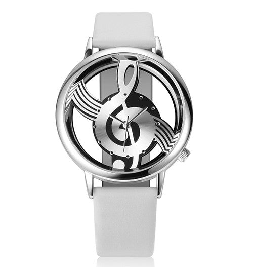 Unique Woman Quartz Analog Musical Note wristwatch