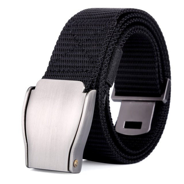 Military Men's Canvas Belt with Automatic Buckle