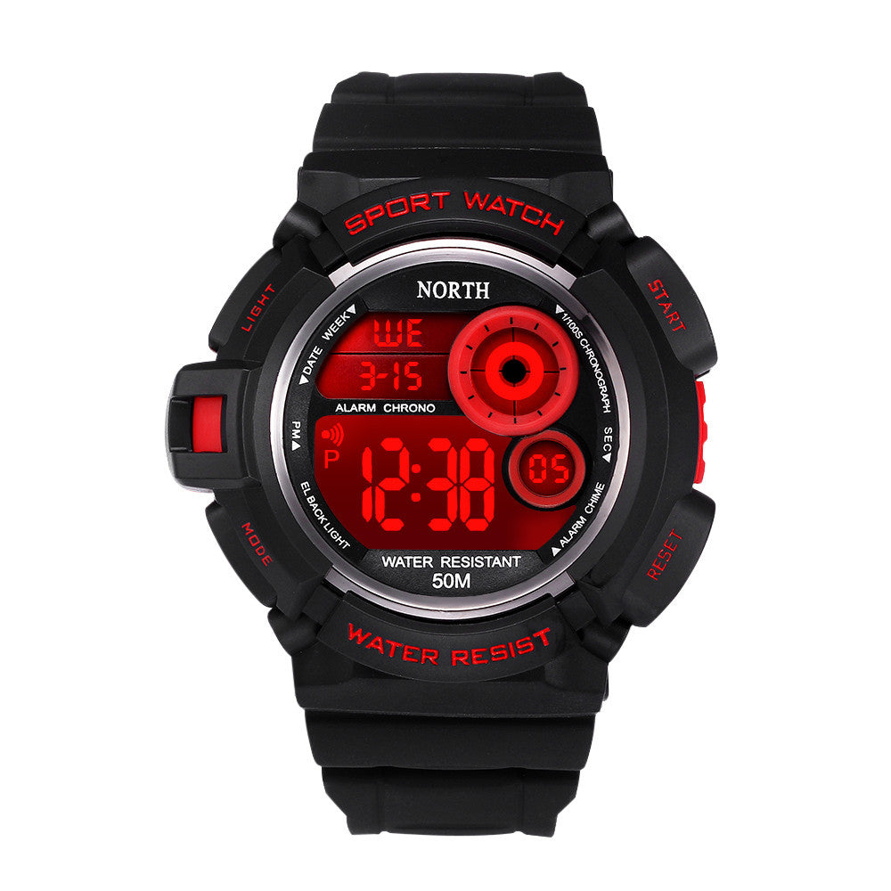 Waterpoof Mens Rubber Band Digital Army Military Quartz Sport Wrist watch