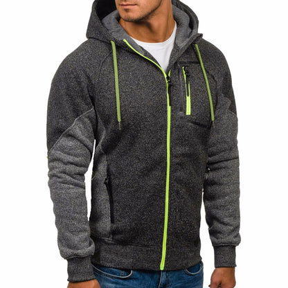 Men's new sporty workout zip-up Hoodie.