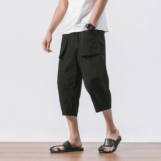 Men's wide crotch harem pants