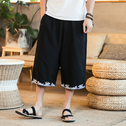 Men's wide crotch harem pants