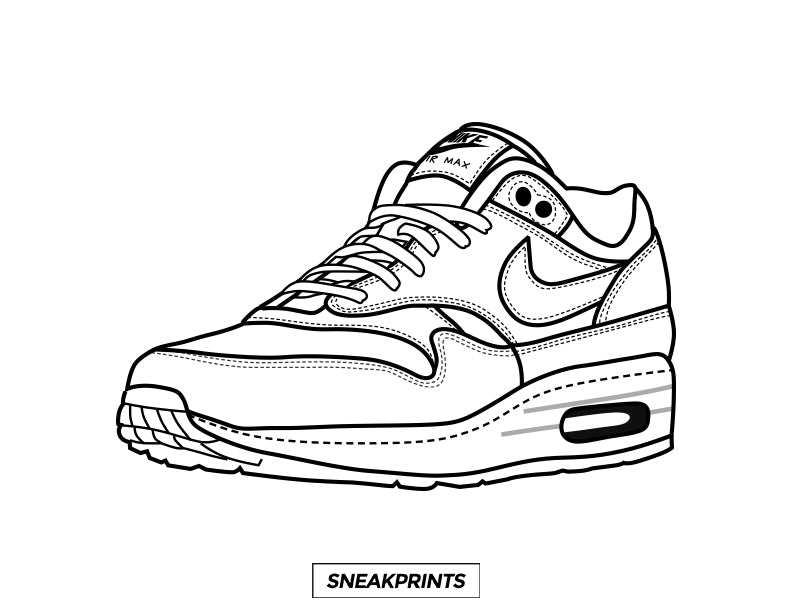Download FREE Sneakprints Sneaker Coloring Pages! - SneakPrints