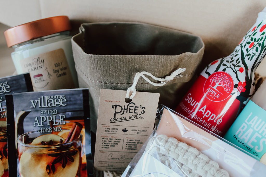 Phee's Original Goods Canvas Bucket - Acre75 Gathered Canadian Subscription Box