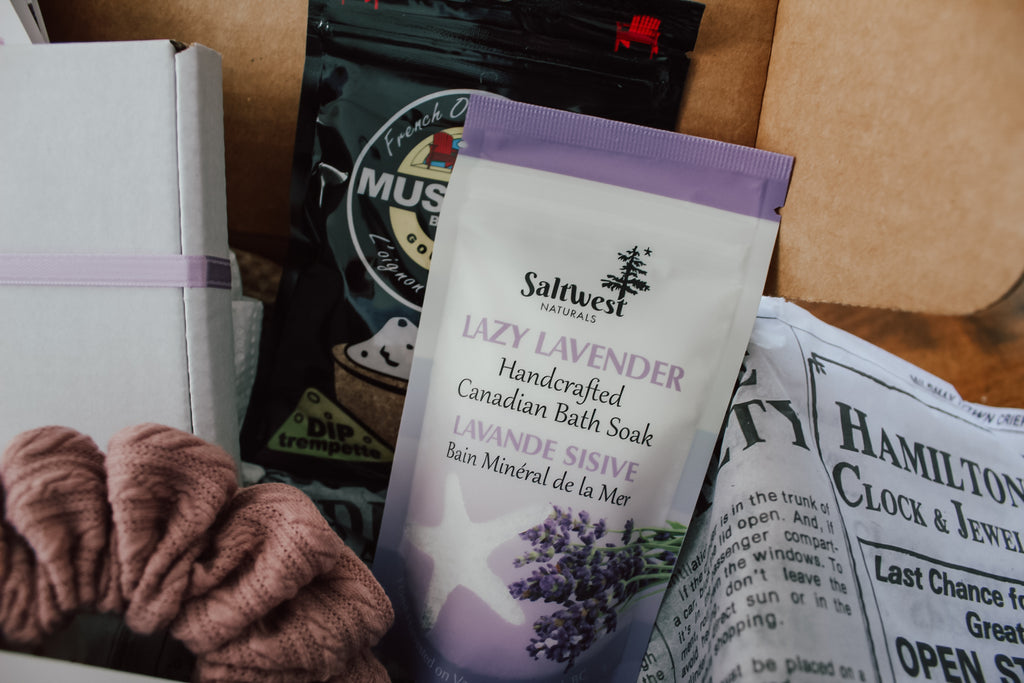 Lazy Lavender Handcrafted Canadian Bath Soak - March 2022 Acre75 Gathered Box