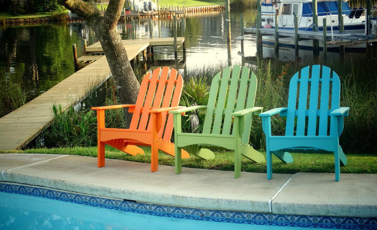 Casual Poly Adirondack Chair - Evergreen Patio