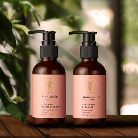 Image of the Soothing Cream Cleanser and the Gentle Oil Cleanser