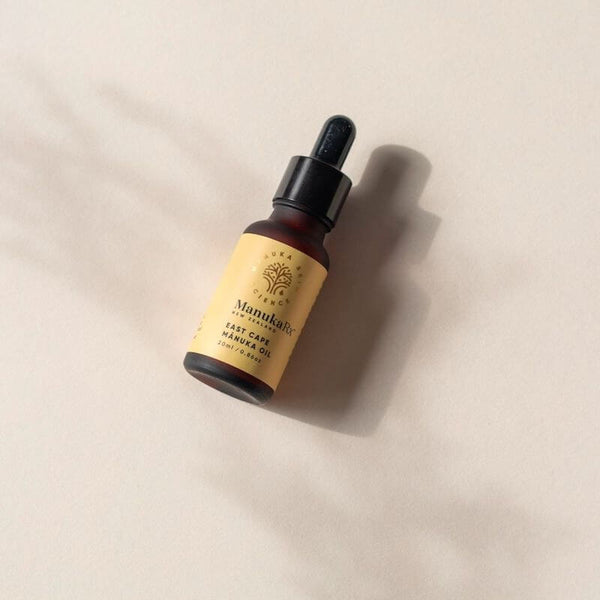 Top 10 Ways You Can Incorporate THIS Miracle Oil Into Daily Life image of ManukaRx Manuka Essential Oil for skin with phenomenal antibacterial benefits.