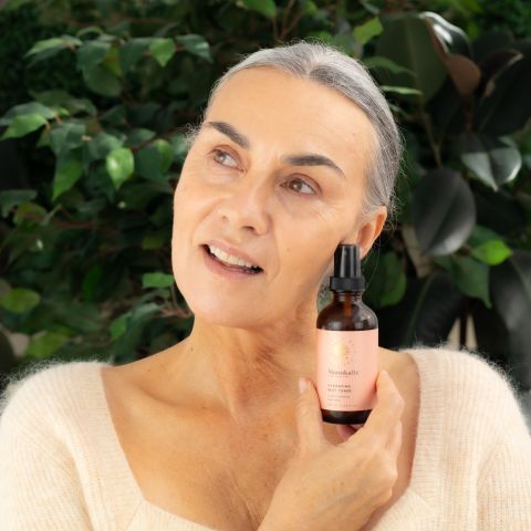 Image of lady holding the Hydrating Mist Toner