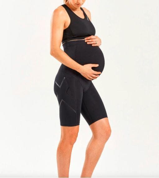 arbejde Fantasi følgeslutning 2XU Prenatal Active Maternity Shorts - Black/Nero