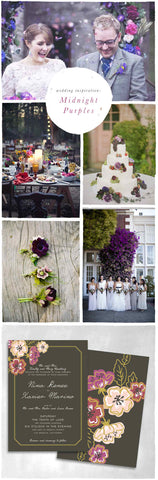 Wedding Inspiration: Midnight Purples