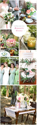 Wedding Inspiration: Romantic Greens