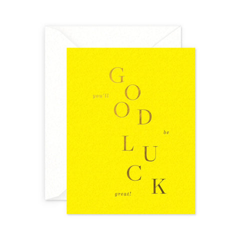 Good Luck Greeting Card