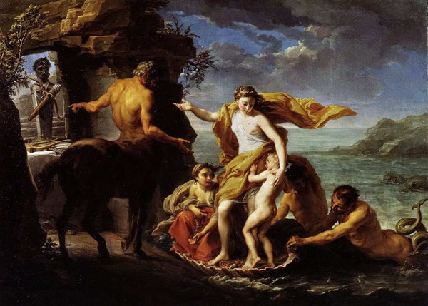 Tetis confiando a Aquiles al centauro Quirón por Pompeo Batoni (1708 - 1787)