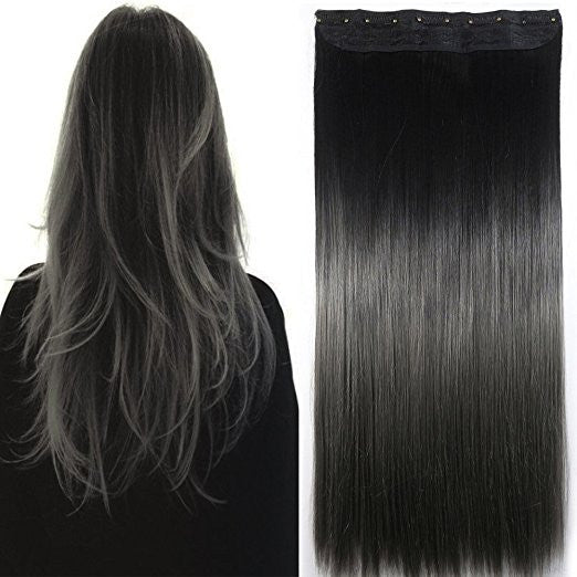 Aimei 24 Synthetic Straight Two Tone Ombre Hairpiece Hair Extensions 3 Neverland Beauty