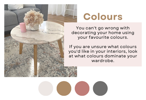 decorating your home using your favourite colours