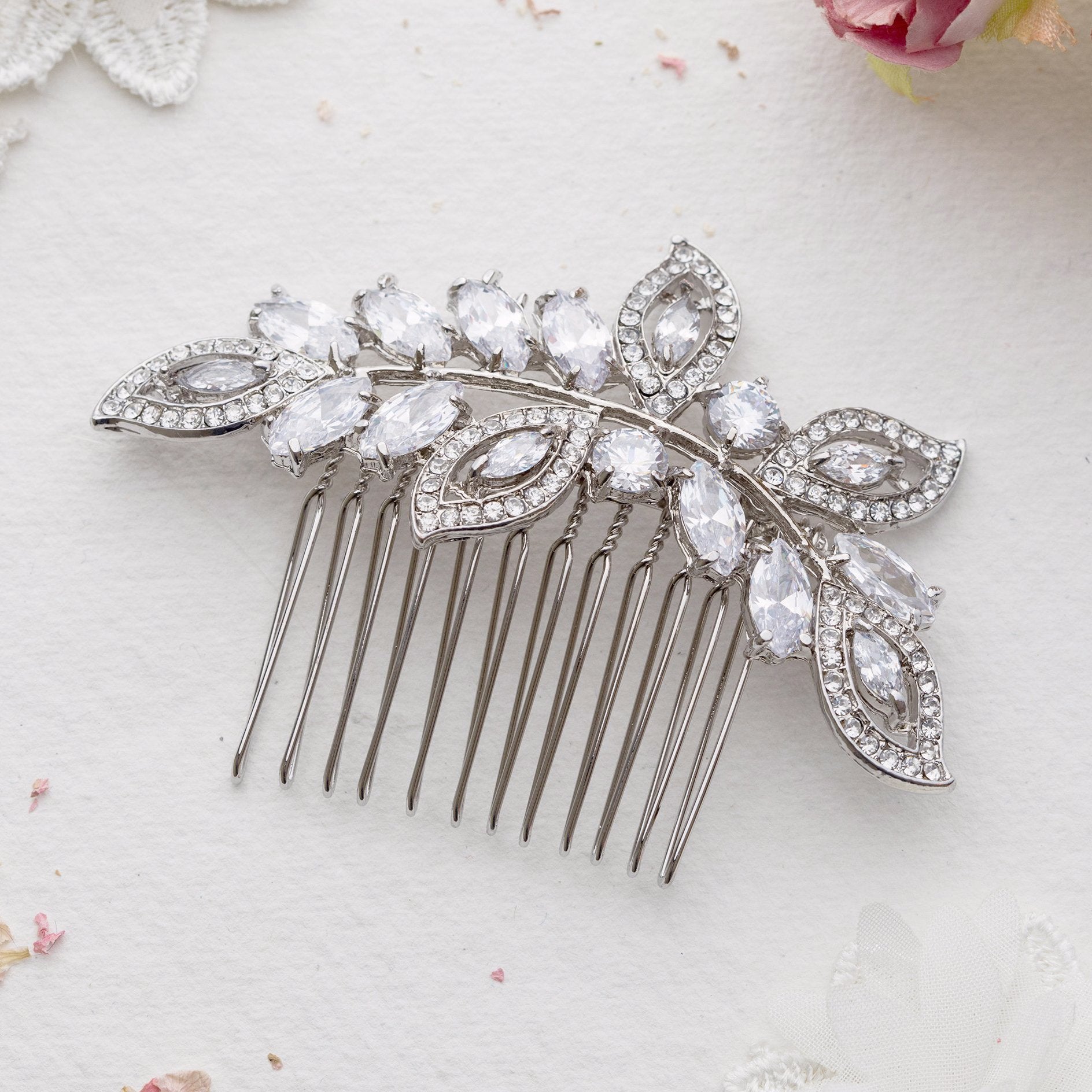 silver hair comb