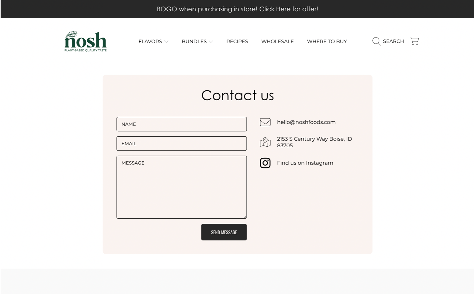 Contact Page Example