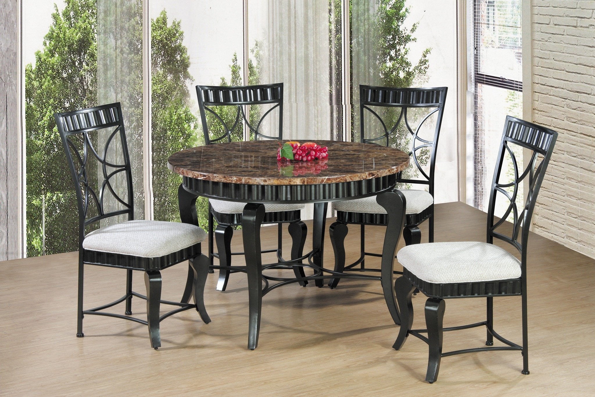 six chair dining table set