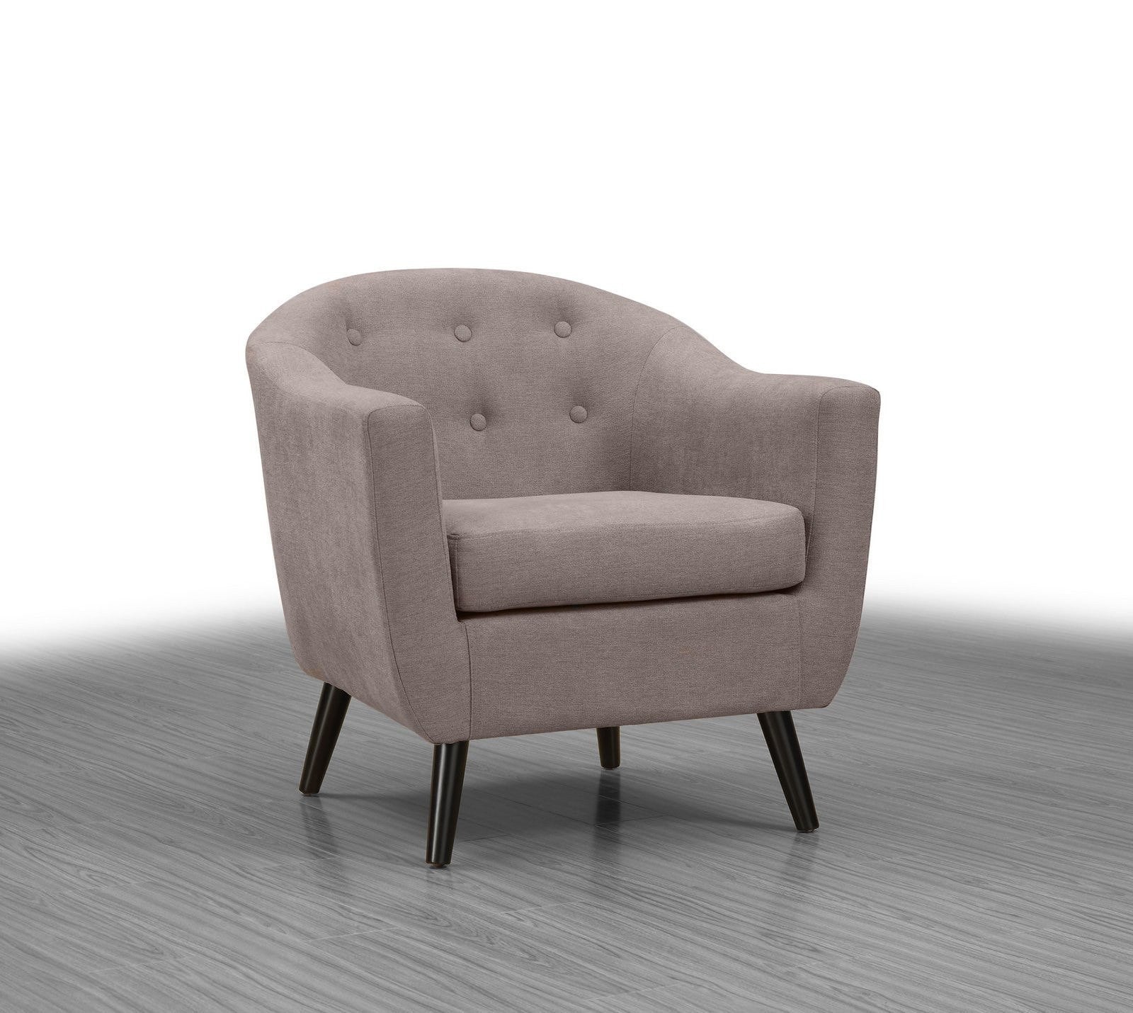 Fabric Accent Chair Taupe Pacific Imports