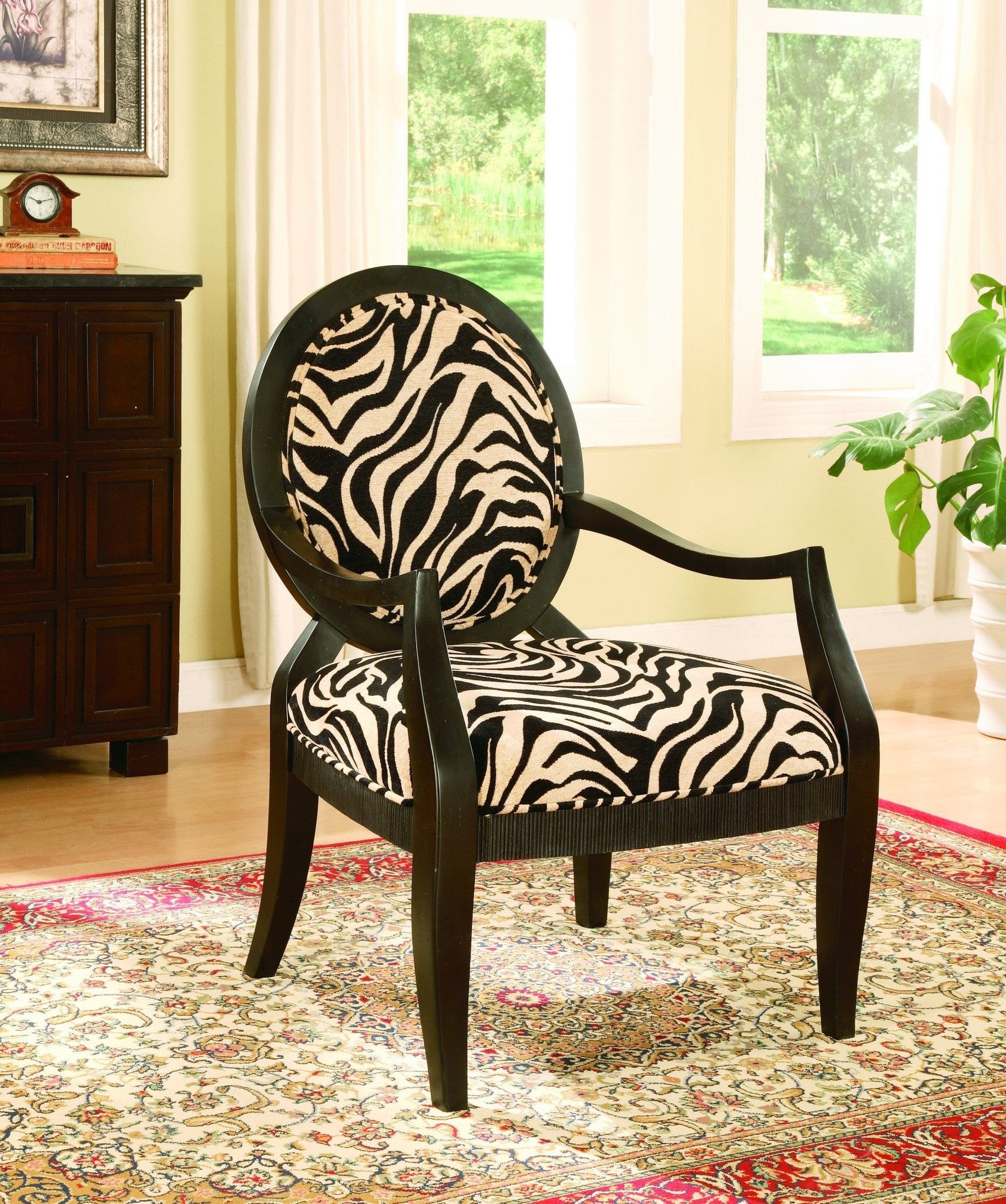 Zebra Print Chair : What An Accent Piece And Real Statement This Chair