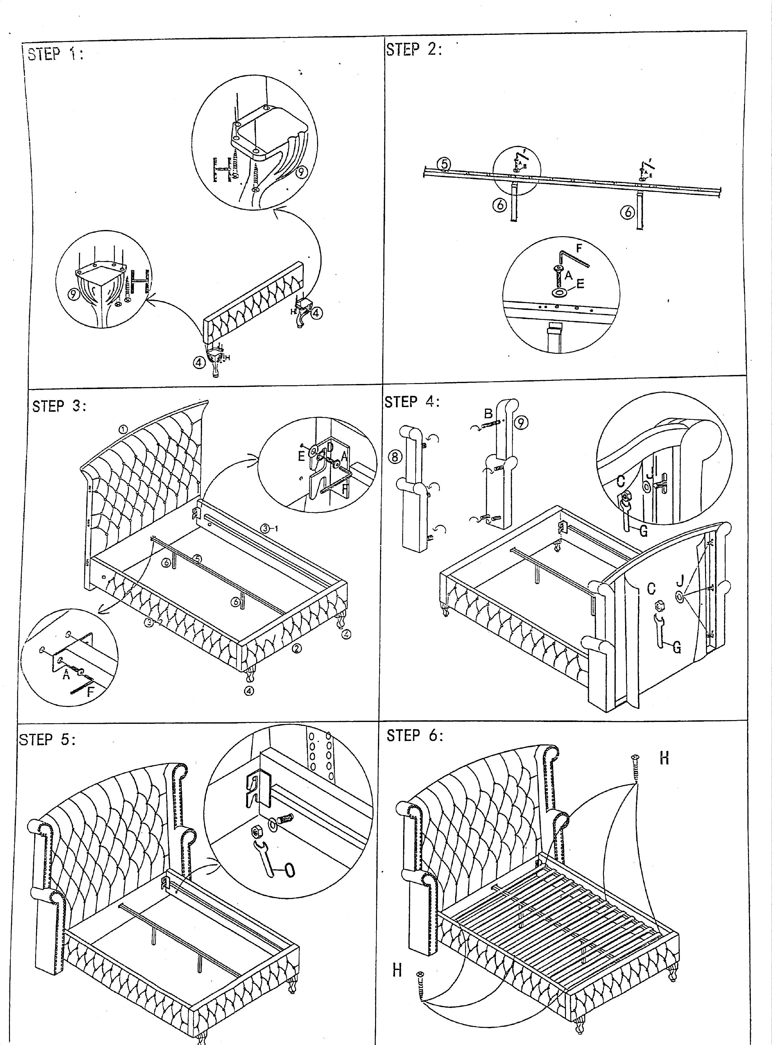 tan america bed manual