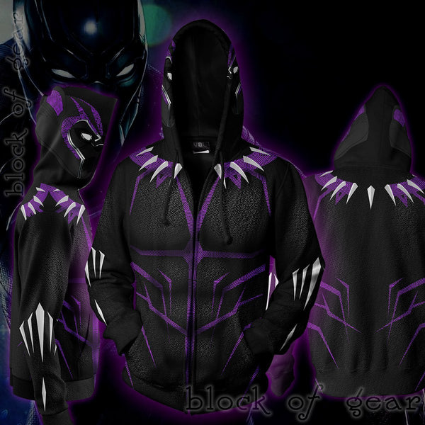 black panther zip up hoodie