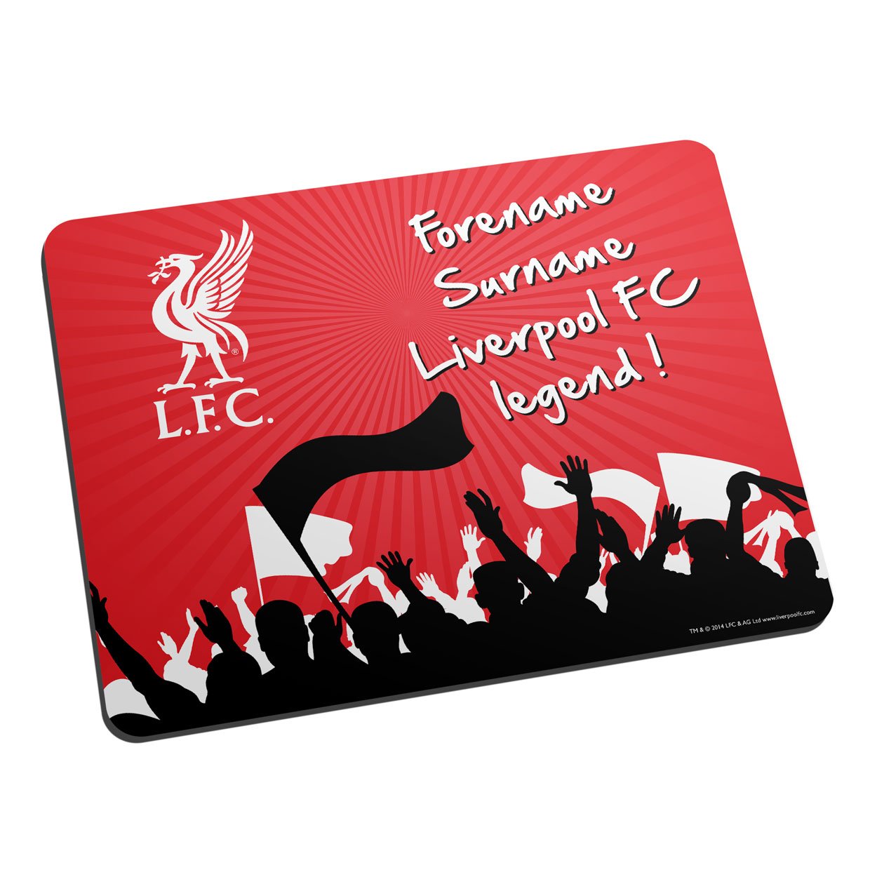 Official Personalised Liverpool Fc Legend Mouse Mat Purely