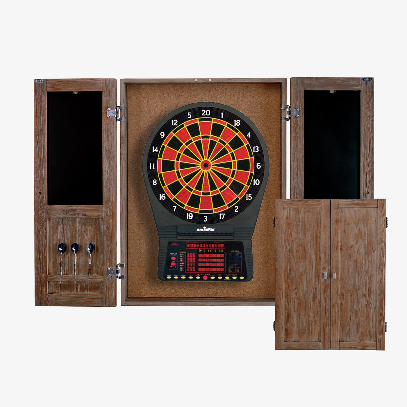 Rustic Dart Board Cabinet Fort Worth Billiards Superstore