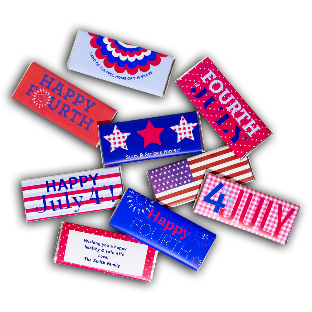 July 4th Hershey’s Chocolate Bars Boston Gift Baskets