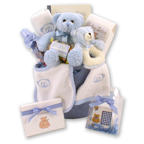 Bear Necessities Baby Boy Gift Basket – Boston Gift Baskets