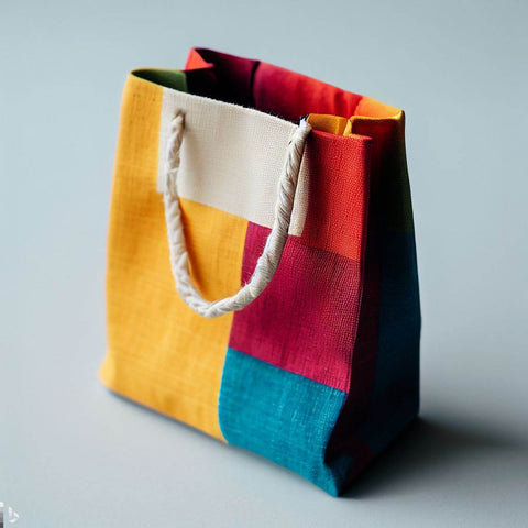 Reusable gift bag made from fabric or canvas