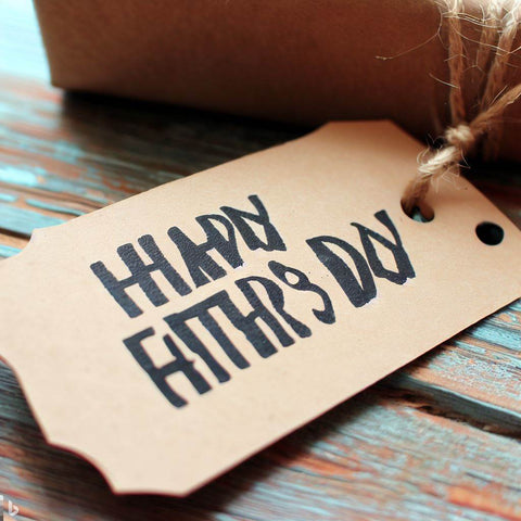 handmade custom gift tag for Father's day