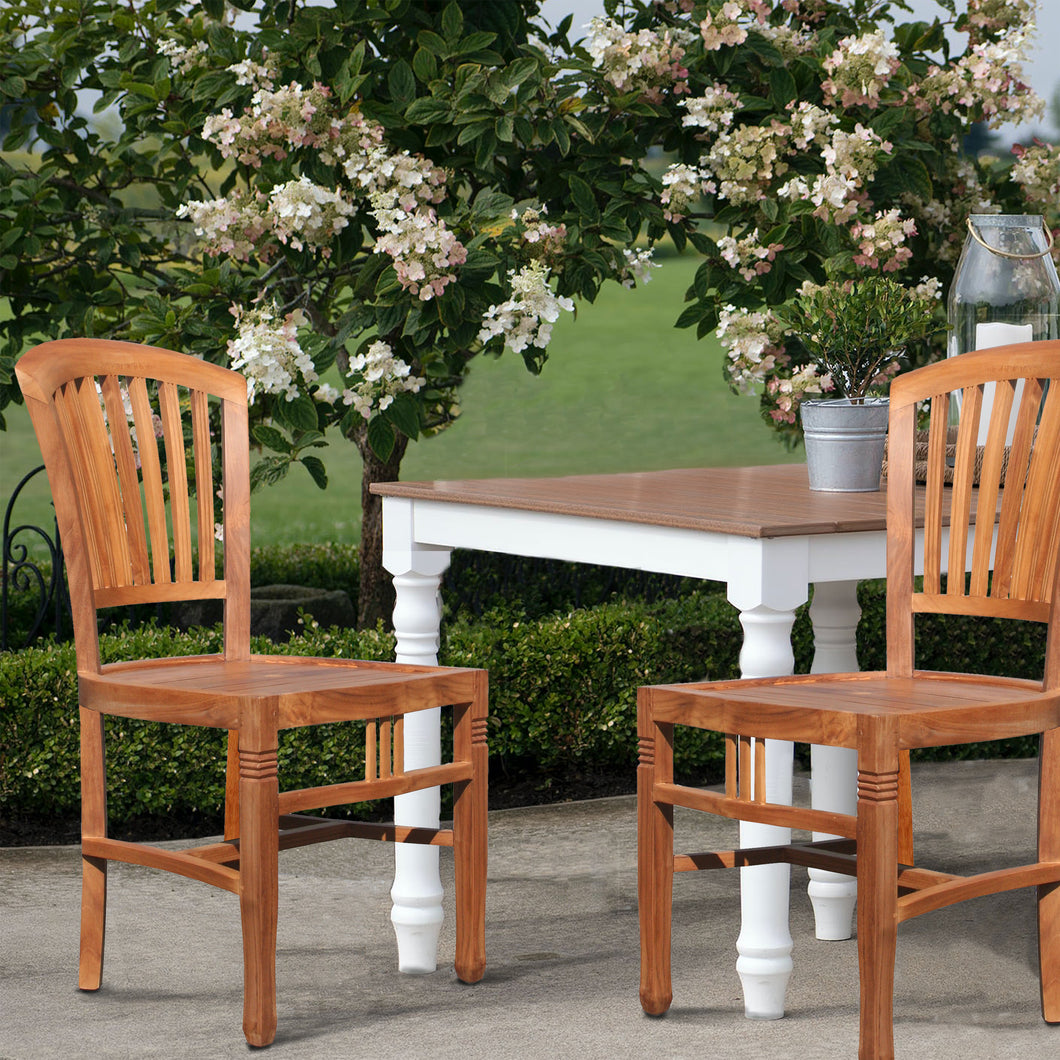 small teak chair