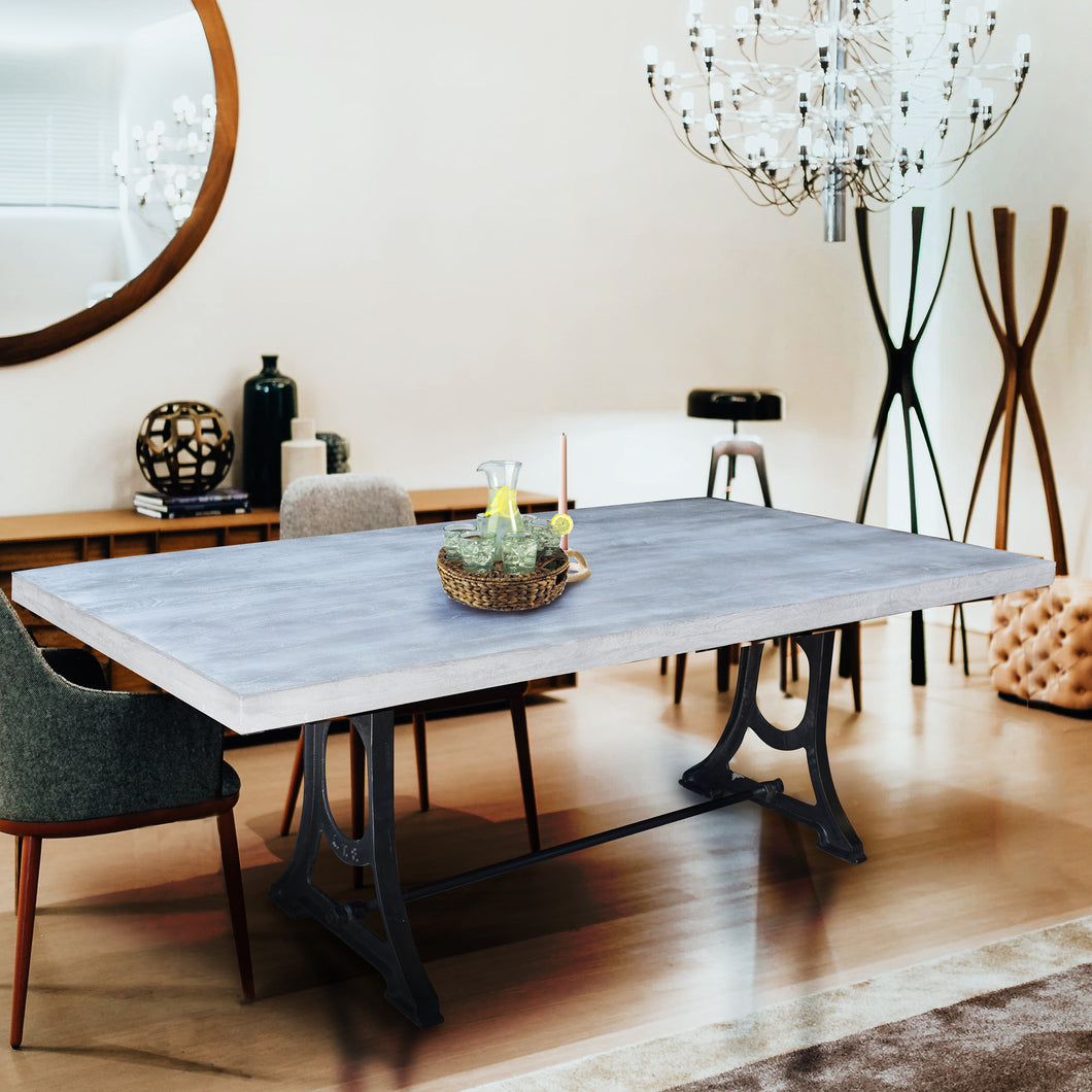 grey wash dining room table