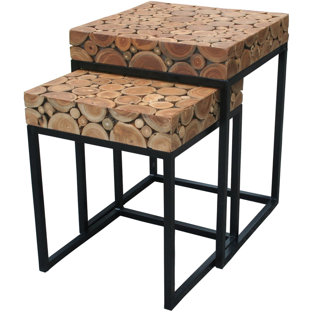 Teak Wood Nesting Tables Furniture