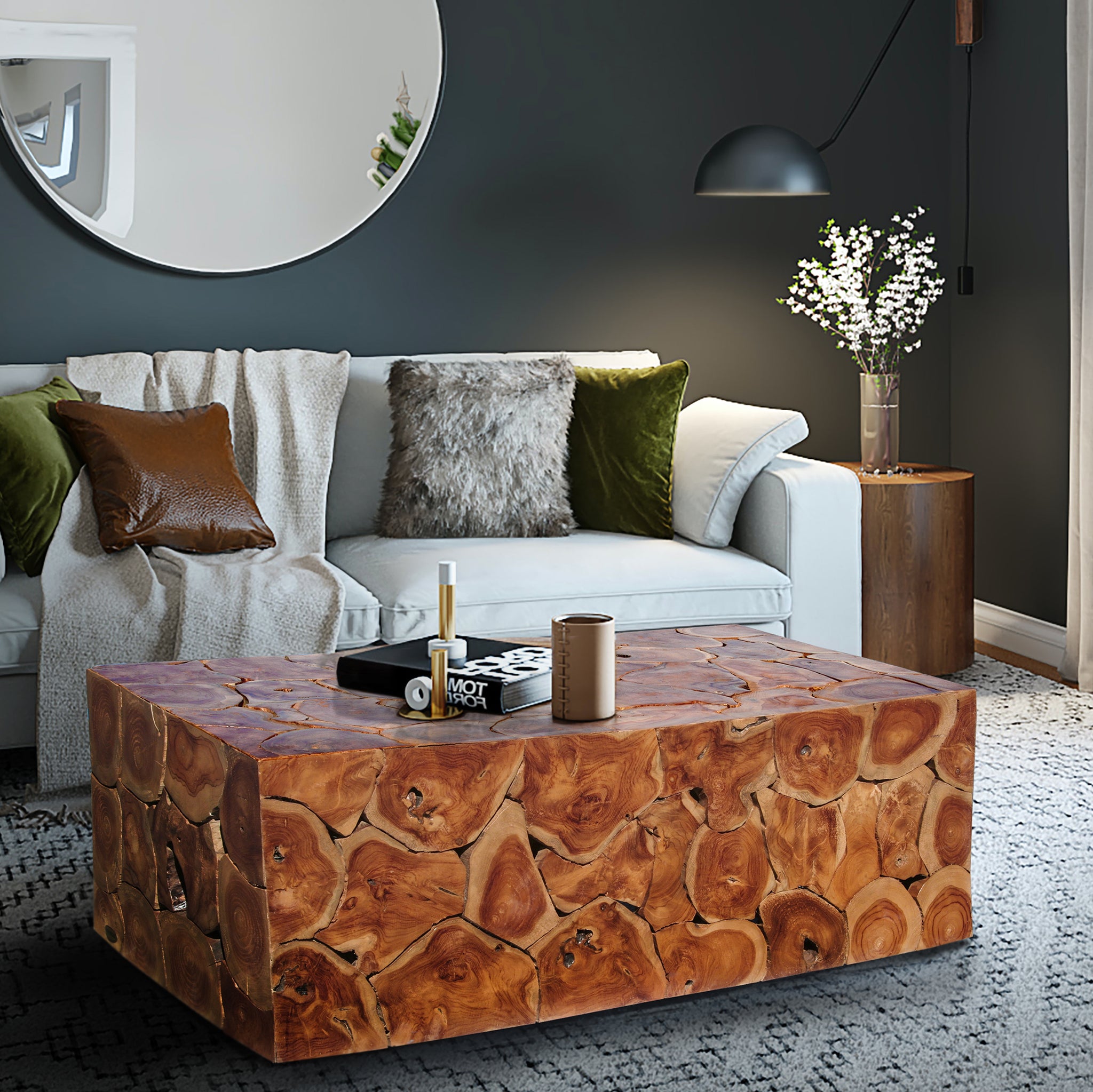 Teak Wood Akar Coffee Table by Chic Teak only $779.17