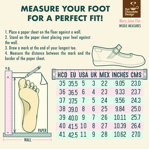 25 cm to inches shoe size