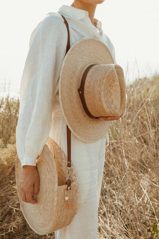 A western style hat with a classic twist, meet the Moonlight straw sun hat.