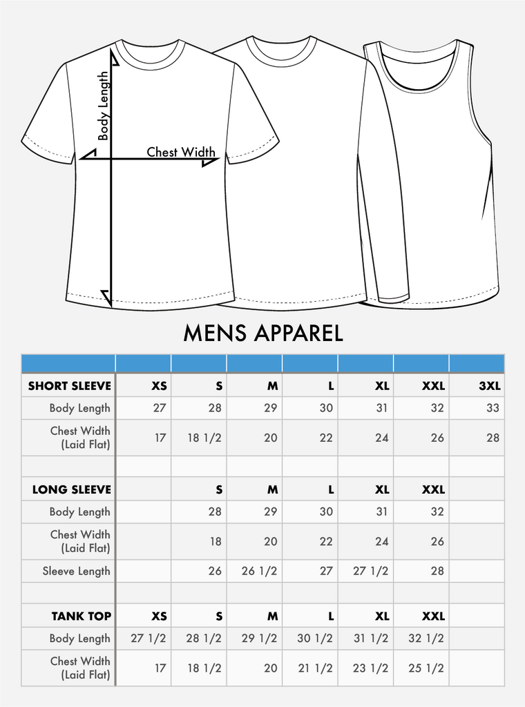 Mens Size Chart