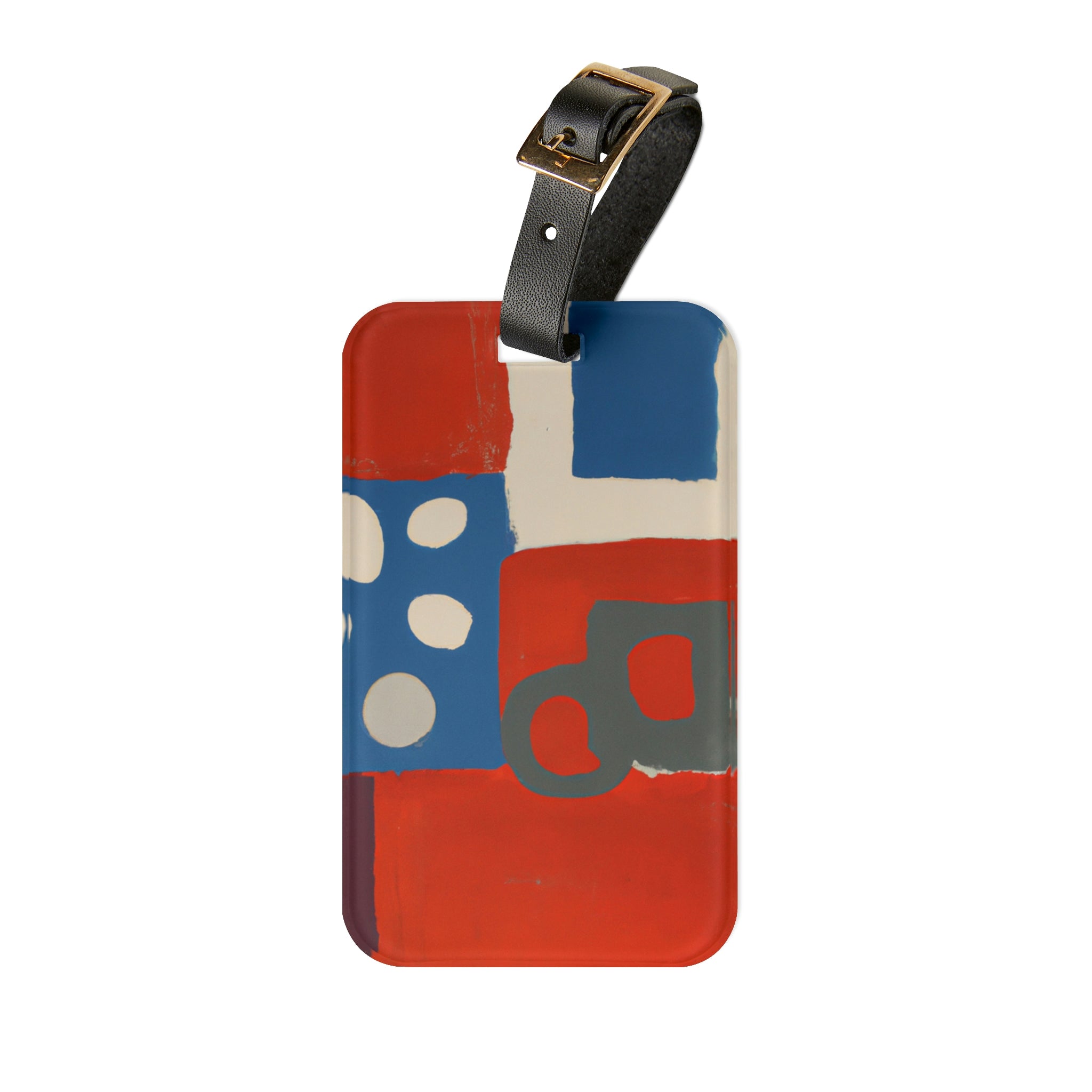 Florence Sinclair - Mid-Century Modern Design Printed on a Custom Luggage Tag