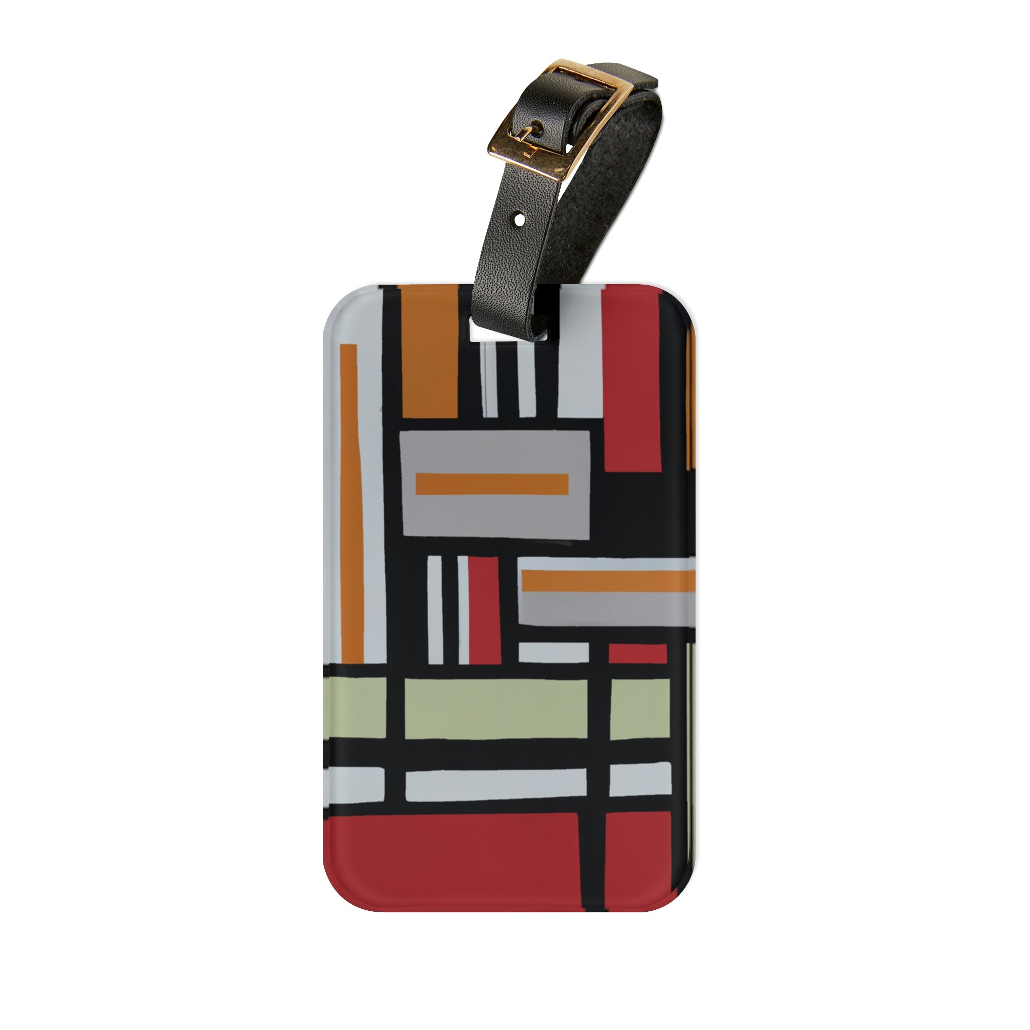 Oliver Tate - Mid-Century Modern Design Printed on a Custom Luggage Tag