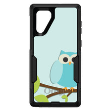 DistinctInk™ OtterBox Commuter Series Case for Apple iPhone or Samsung Galaxy - Blue Owl Cartoon