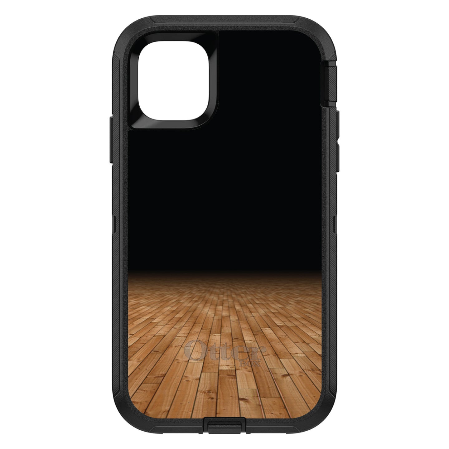 DistinctInk™ OtterBox Defender Series Case for Apple iPhone / Samsung Galaxy / Google Pixel - Basketball Court Floor