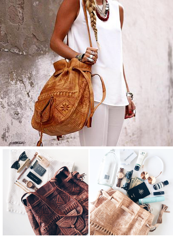 Moroccan leather bags