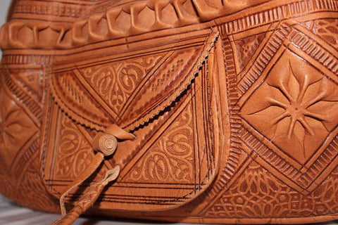 Moroccan leather bag GFM 