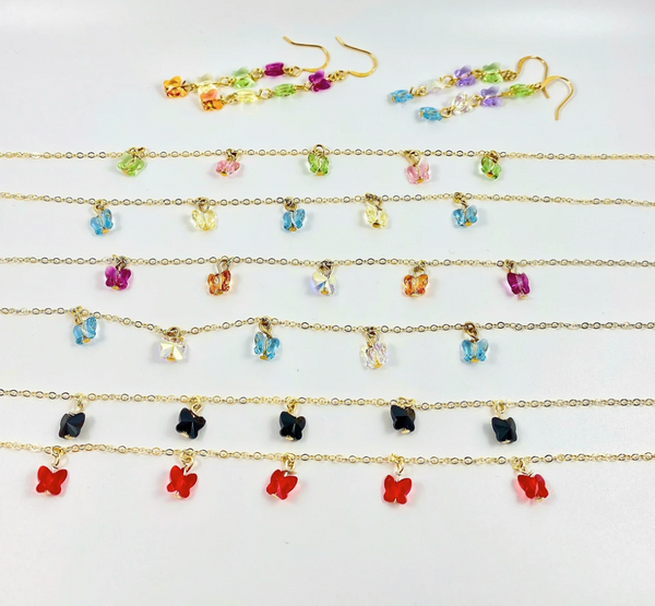 butterfly choker necklaces