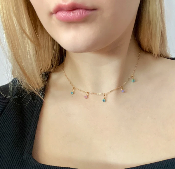 ice crystal choker necklace