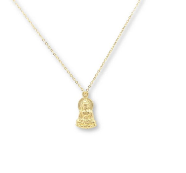 gold buddha necklace